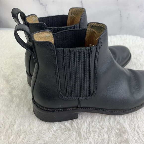 Madewell The Ainsley Chelsea Leather Boot in Black Size 7 Ankle Bootie - Picture 5 of 15